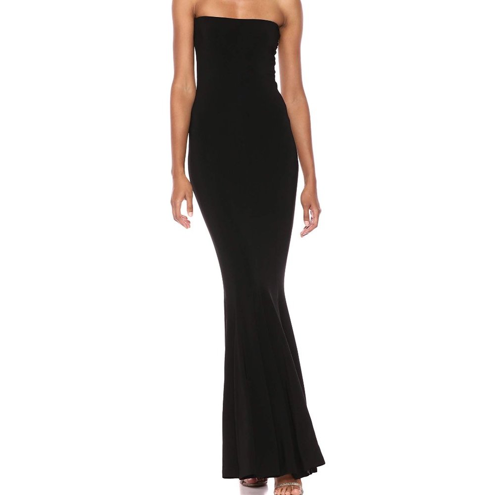 Norma Kamali Strapless Fishtail Gown